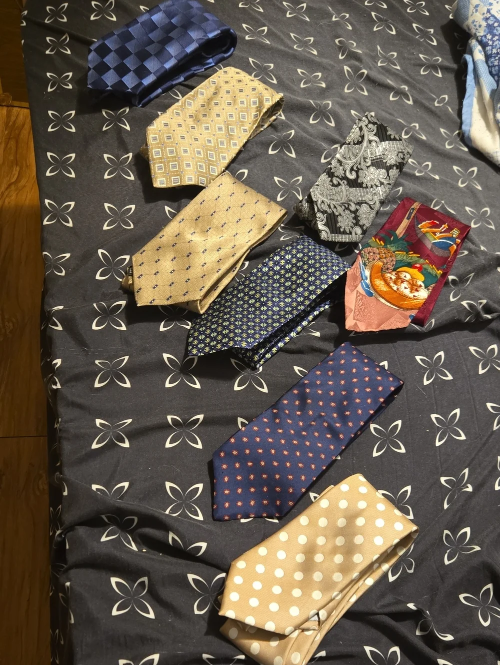 Classic Mixed Pattern Men’s Tie Set - Versatile 8 Ties